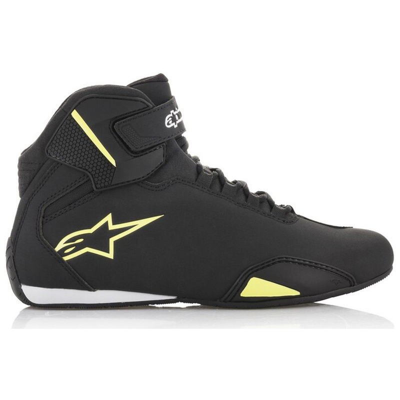 Alpinestars Sector Musta-Fluo Keltainen Moottoripyöräilykengät