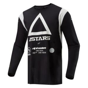 Alpinestars Techdura Motocross Jersey Musta