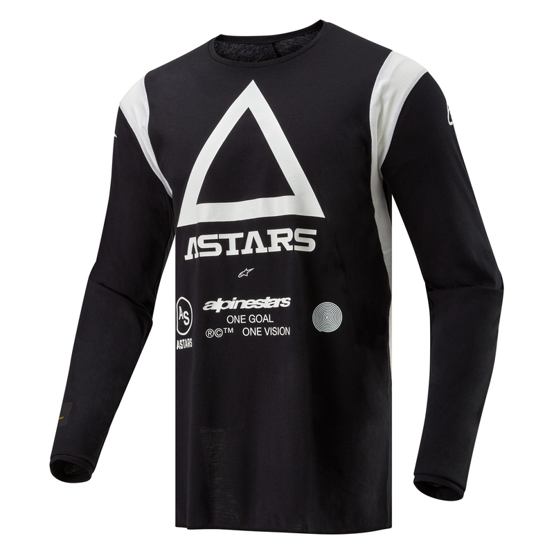 Alpinestars Techdura Motocross Jersey Musta