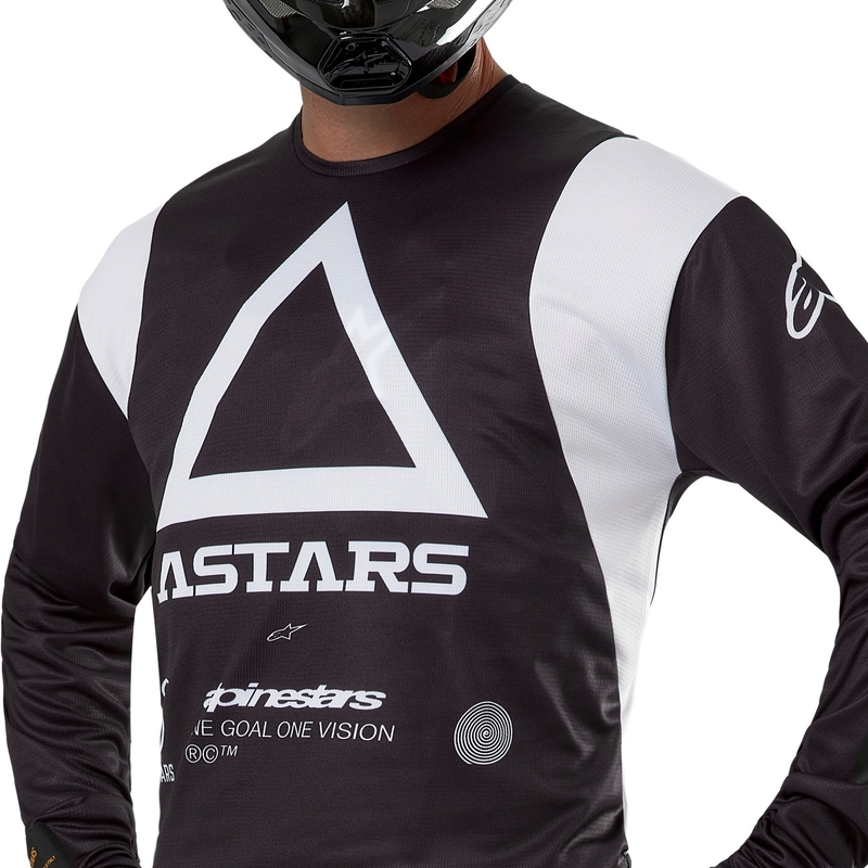 Alpinestars Techdura Motocross Jersey Musta