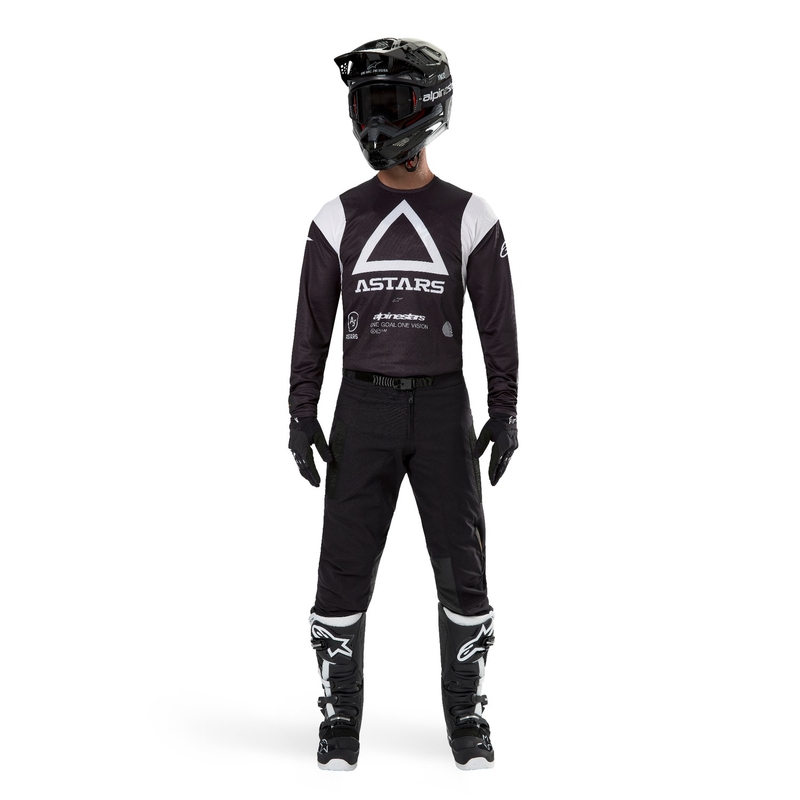 Alpinestars Techdura Motocross Jersey Musta