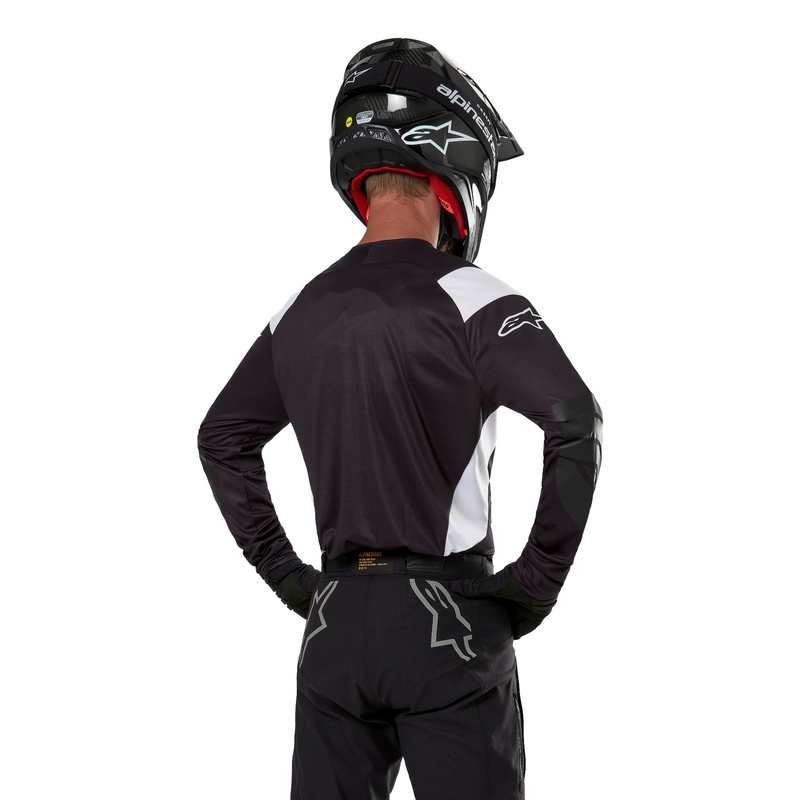 Alpinestars Techdura Motocross Jersey Musta