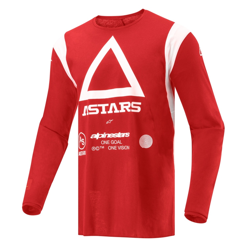 Alpinestars Techdura Fluo punainen motocross trikoo