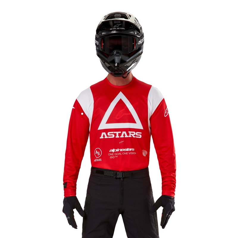 Alpinestars Techdura Fluo punainen motocross trikoo