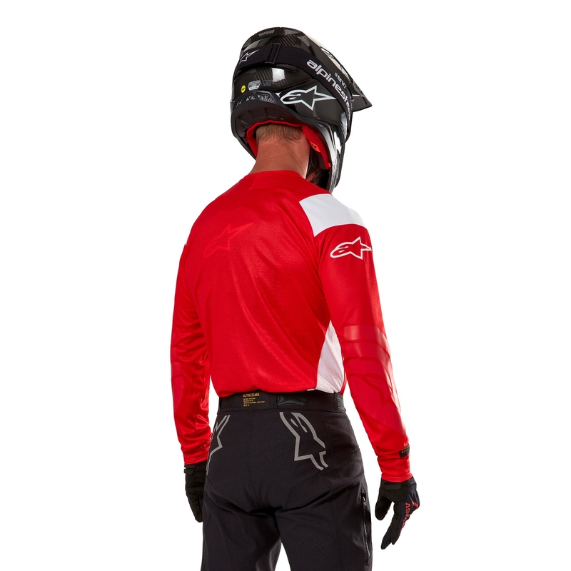 Alpinestars Techdura Fluo punainen motocross trikoo