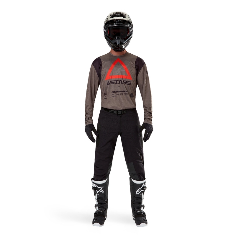 Alpinestars Techdura motocross paita ruskea
