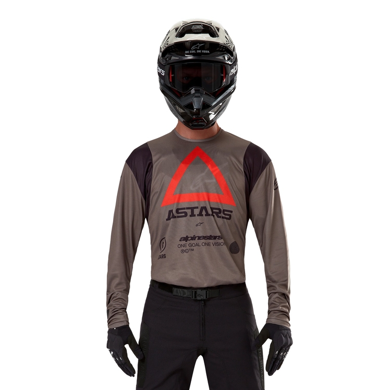 Alpinestars Techdura motocross paita ruskea