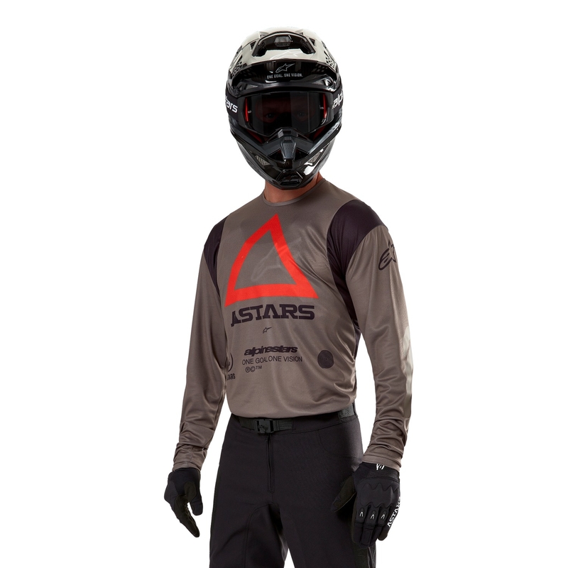 Alpinestars Techdura motocross paita ruskea