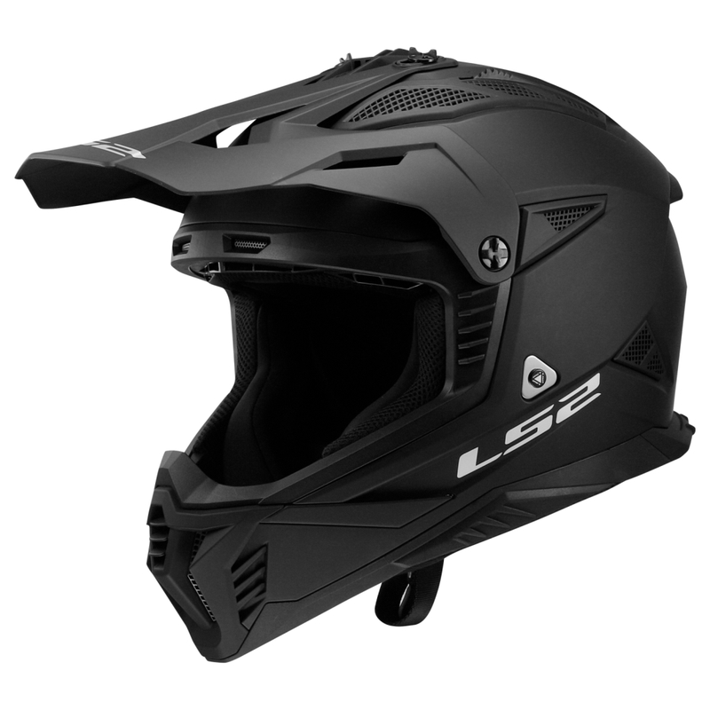 Motocross kypärä LS2 MX708 Fast II Solid Matta Musta