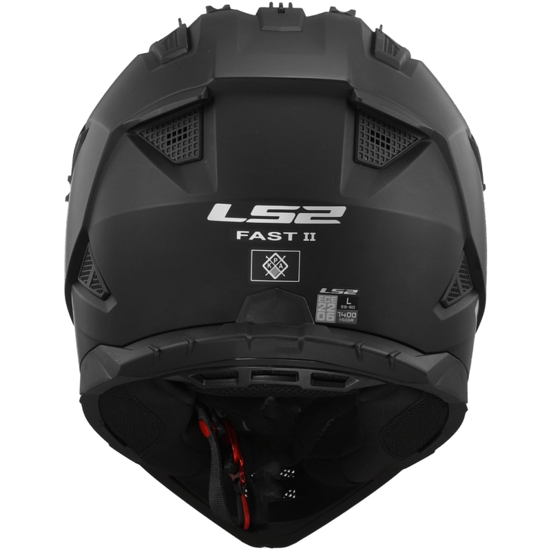 Motocross kypärä LS2 MX708 Fast II Solid Matta Musta
