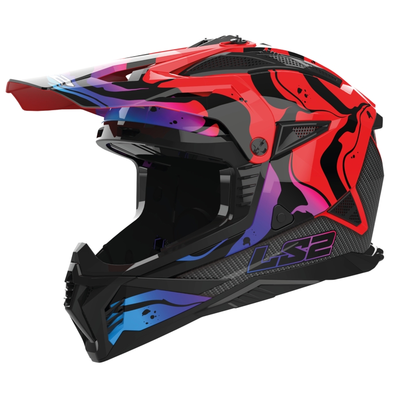 Motocross kypärä LS2 MX708 Fast II Wash punainen