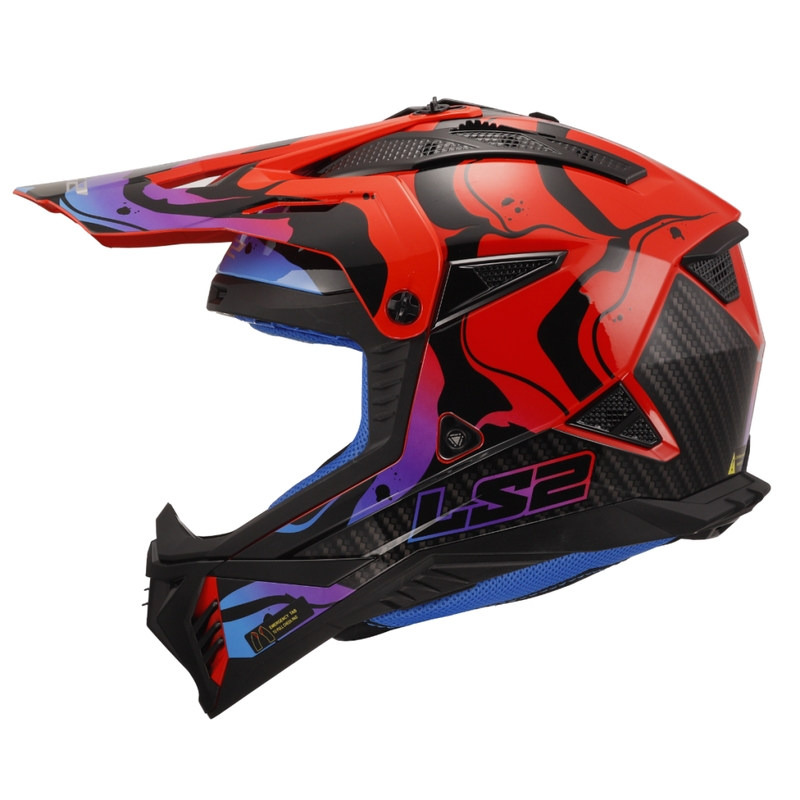 Motocross kypärä LS2 MX708 Fast II Wash punainen