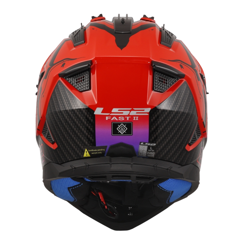 Motocross kypärä LS2 MX708 Fast II Wash punainen