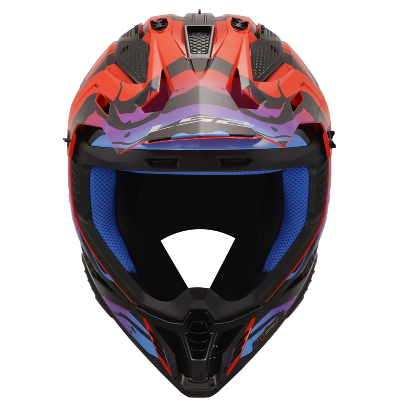 Motocross kypärä LS2 MX708 Fast II Wash punainen