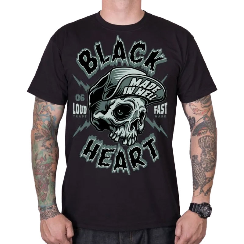 T-paita Black Heart Spike musta