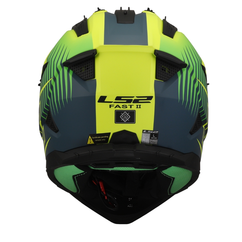 Motocross kypärä LS2 MX708 Fast II Duck vihreä-keltainen