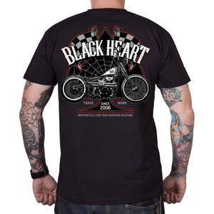 T-paita Black Heart Chopper Race musta musta