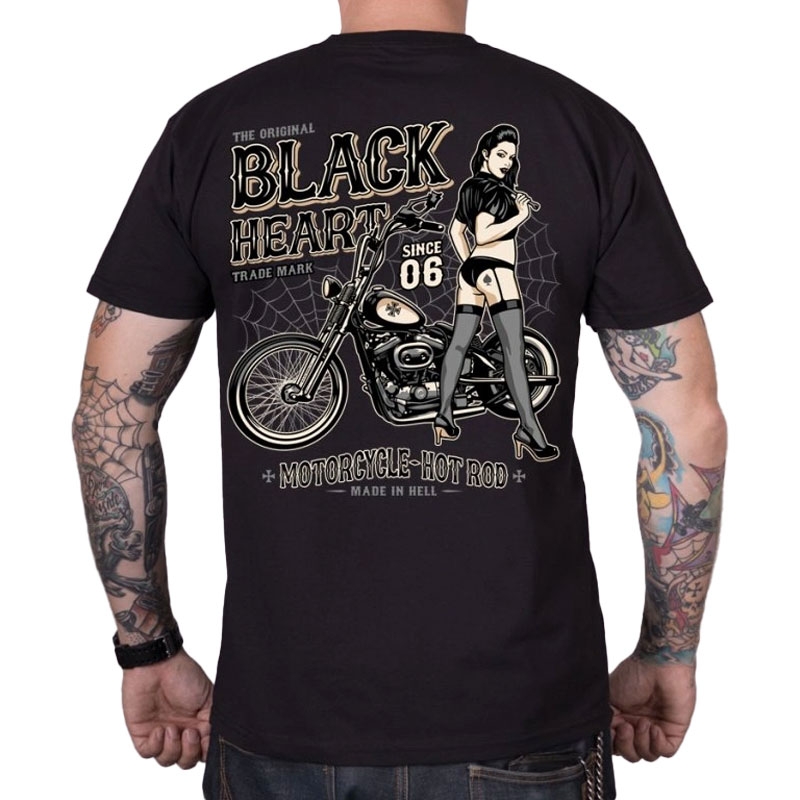 T-paita Musta Sydän Chopper Pussy musta musta