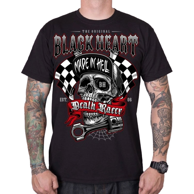 T-paita Black Heart Death Racer musta