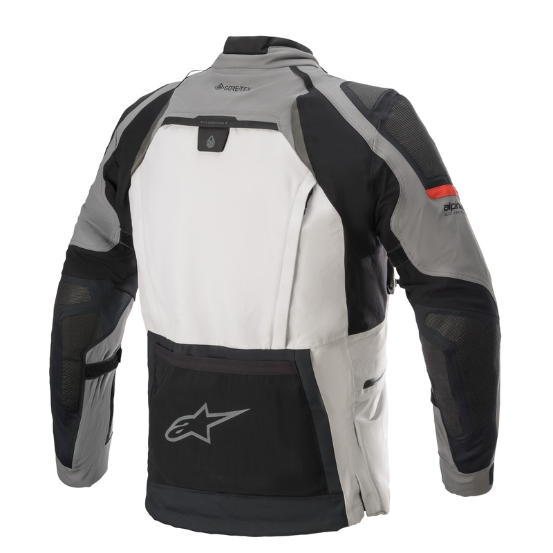 Alpinestars Boulder Gore-Tex tumman vaaleanharmaa moottoripyöräily takki