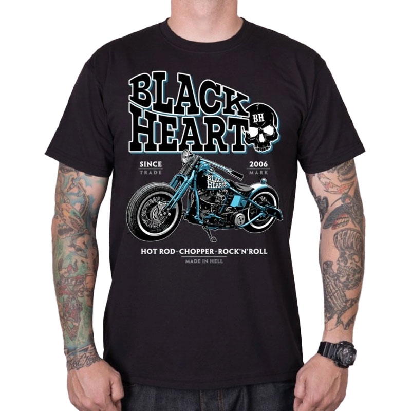 T-paita Black Heart Blue Bobber musta