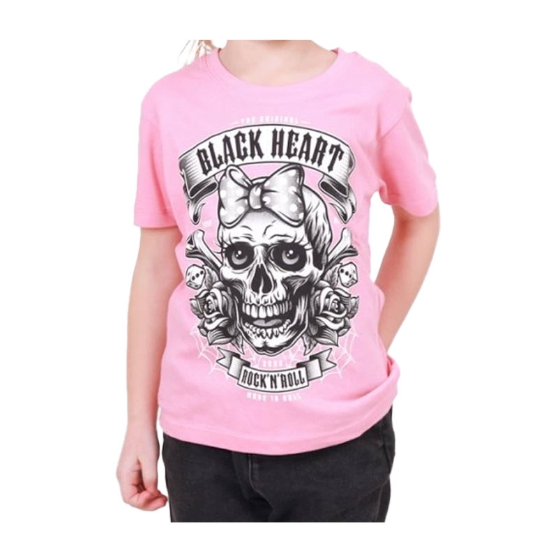 Dětské triko Black Heart Miss Murder růžové