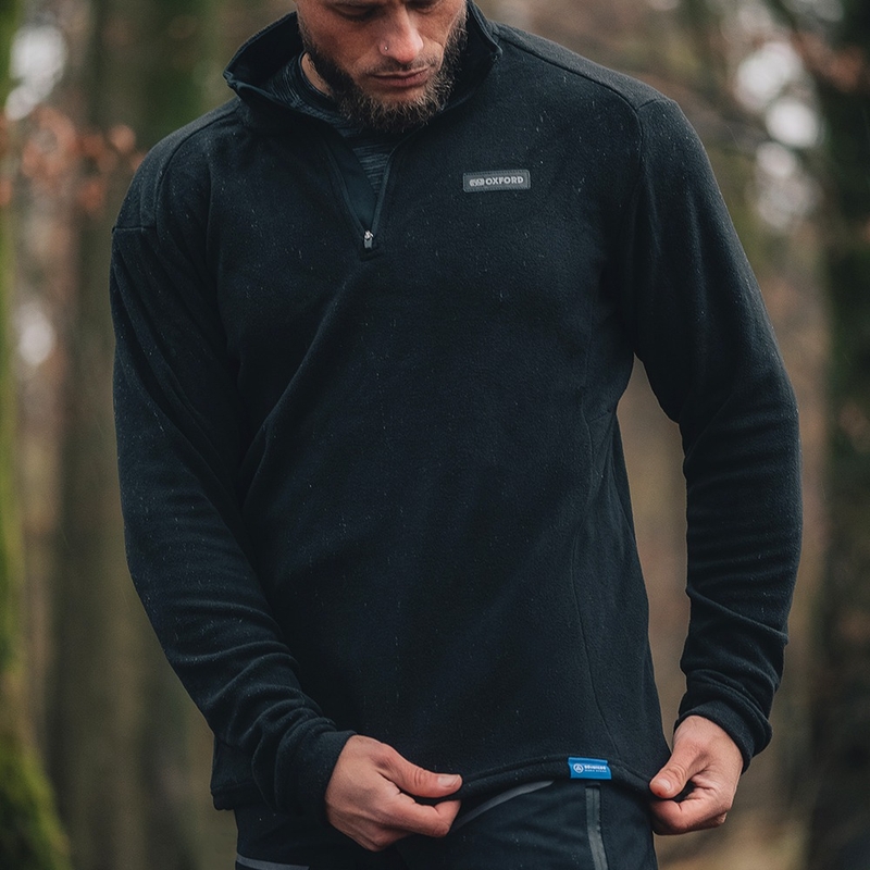 Termovložka do bundy Oxford Advanced Micro Fleece 1/2 Neck černá