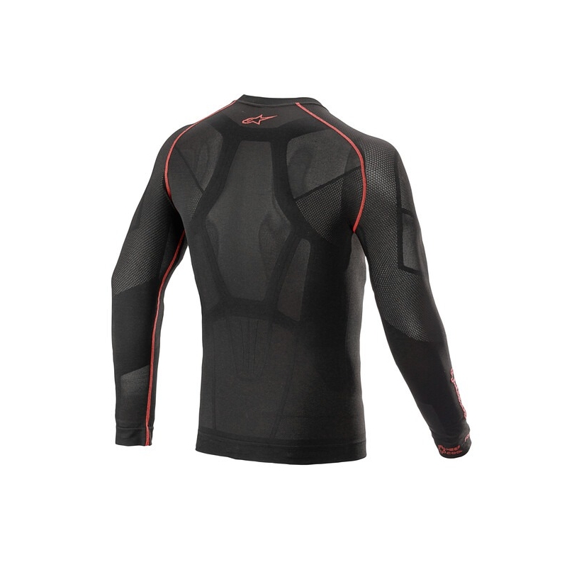 Alpinestars Ride Tech Summer pitkähihainen lämpöpaita musta ja punainen