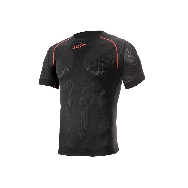 Alpinestars Ride Tech Summer lyhythihainen lämpöpaita musta ja punainen