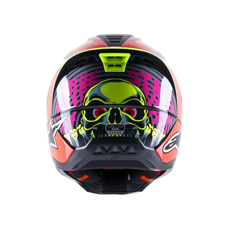 Motokrosová helma Alpinestars S-M5 Solar Flare fluo žluto-fluo červeno-černá