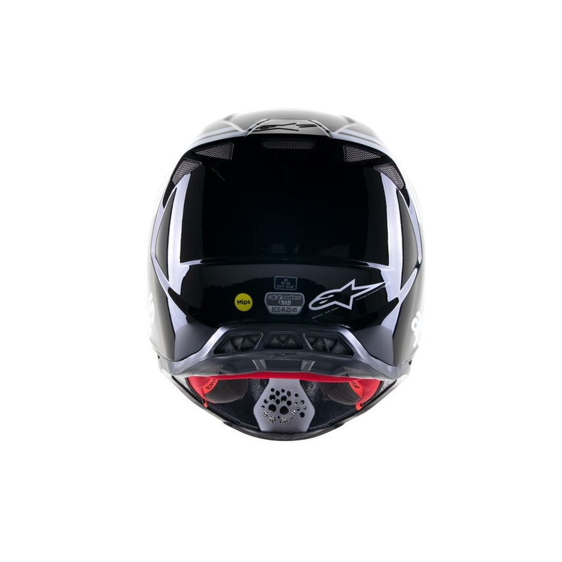 Alpinestars Supertech S-M8 Radium 2 Motocross kypärä musta ja valkoinen