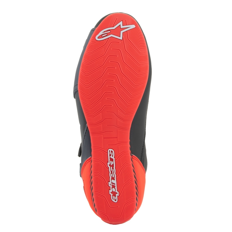Boty na motorku Alpinestars Faster-3 černo-šedo-fluo červená