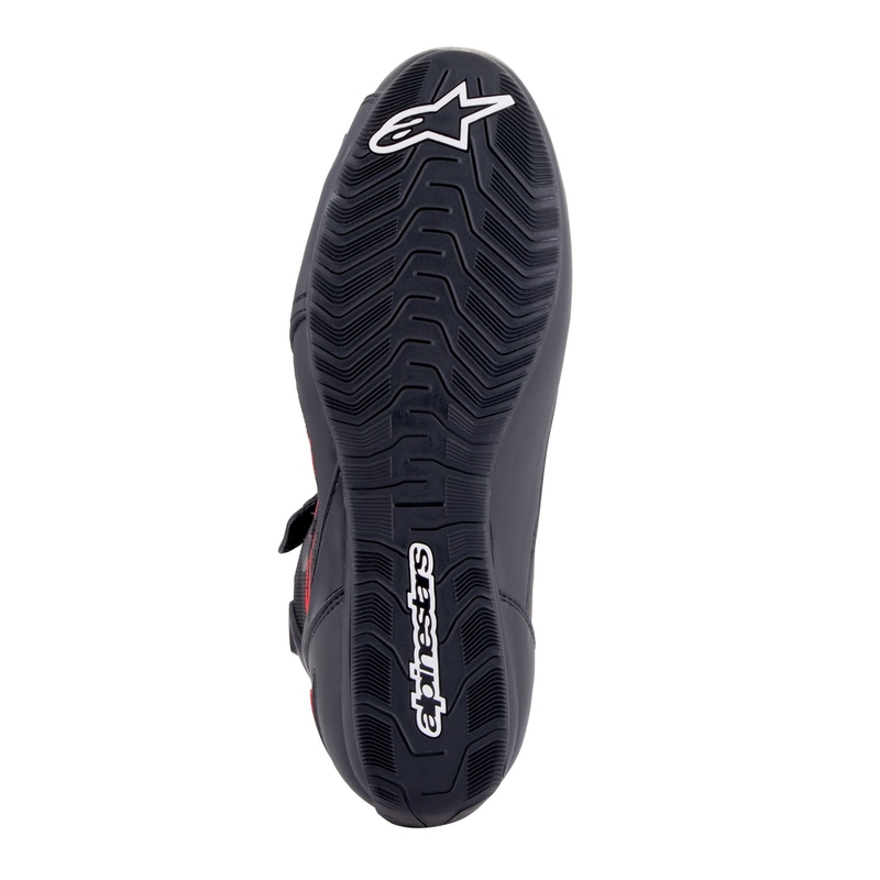 Alpinestars Faster-3 Rideknit Musta-Tummanharmaa-Punainen Moottoripyöräilykengät