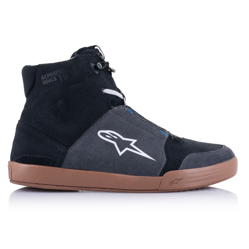 Alpinestars Chrome Musta-Harmaa-Bruskea-Sininen Moottoripyöräilykengät