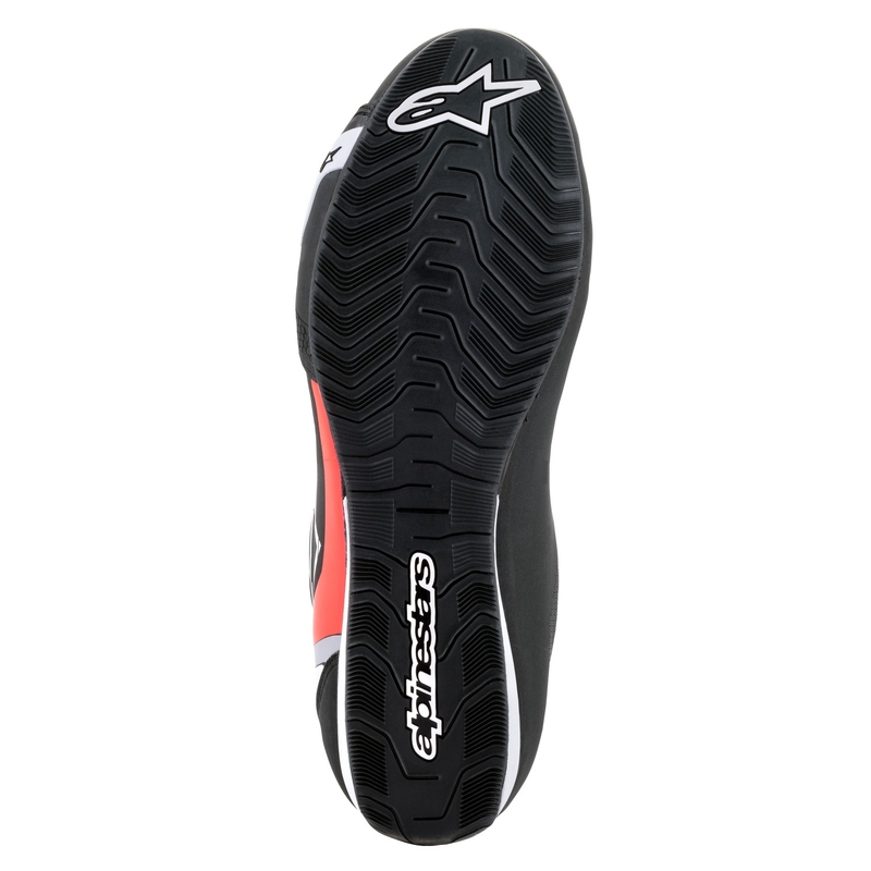 Alpinestars Sector Musta-Valkoinen-Fluo Red Moottoripyöräilykengät