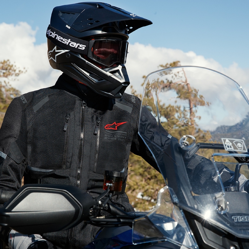 Alpinestars Andes Drystar 2 Musta Moottoripyöräily takki