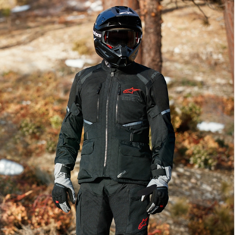 Alpinestars Andes Drystar 2 Musta Moottoripyöräily takki
