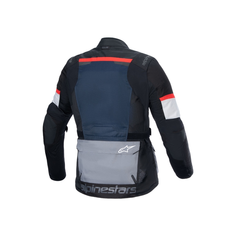 Alpinestars Andes Drystar Moottoripyöräily takki tummansininen-musta-vaaleanharmaa