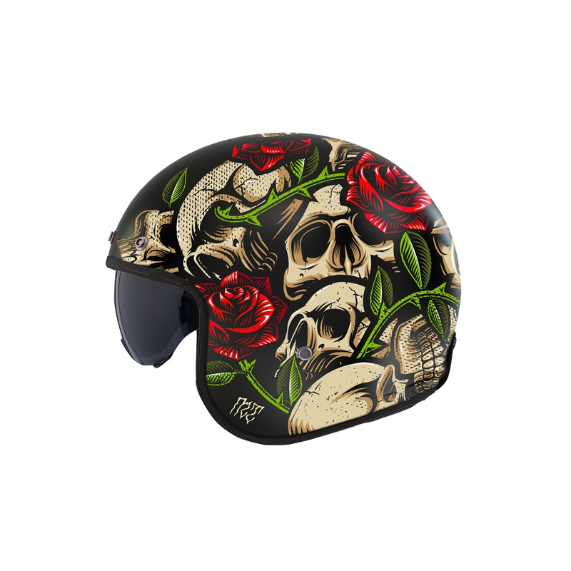 MT Le Mans 2 SV Breakout B2 avoin moottoripyöräilykypärä kiiltävästä syystä