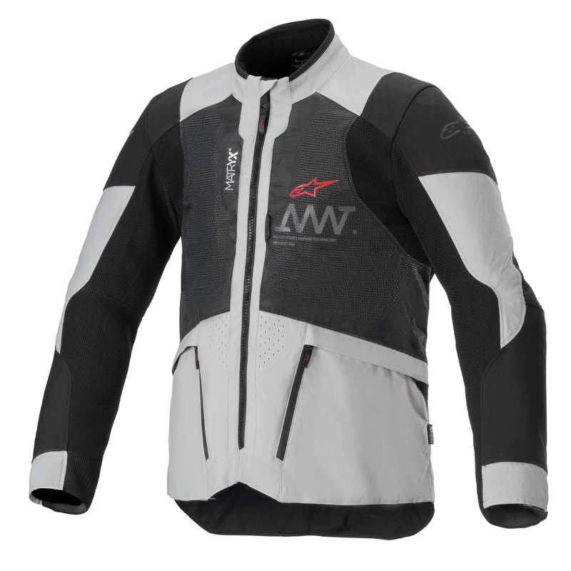 Alpinestars Amt 7 Air vaaleanharmaa-musta moottoripyörätakki