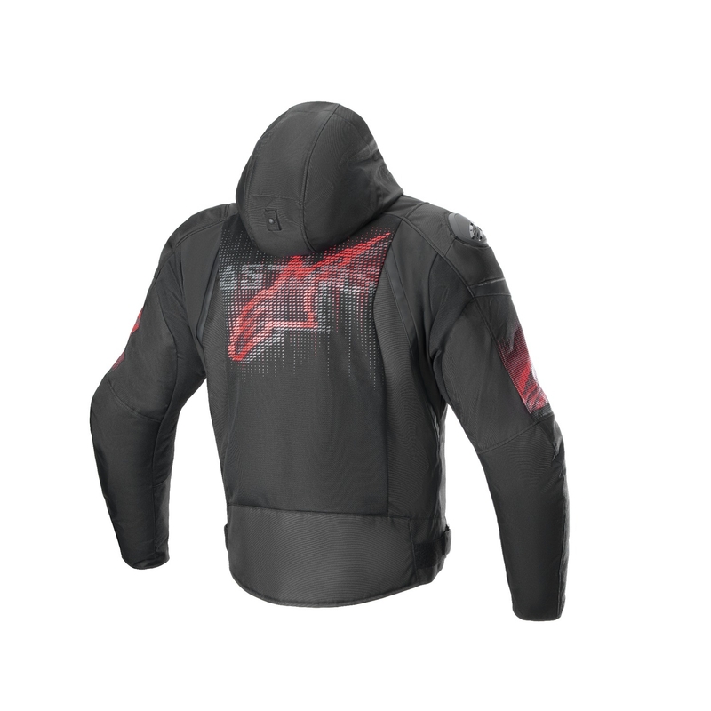 Alpinestars Zaca Air Venom Vedenpitävä Musta/Fluo Red Moottoripyöräily takki