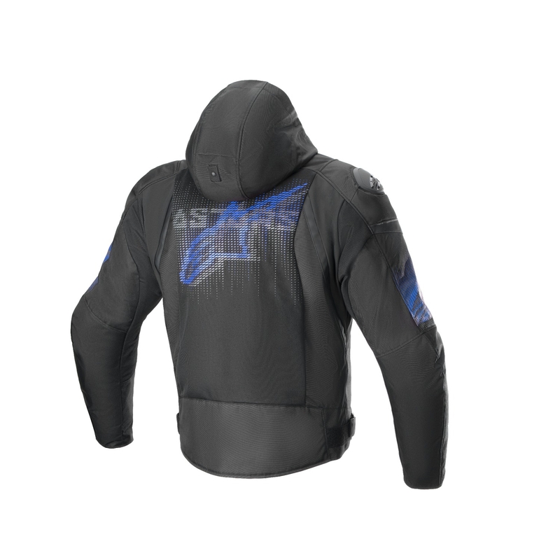Alpinestars Zaca Air Venom Vedenpitävä Musta/Fluo Blue Moottoripyöräily takki