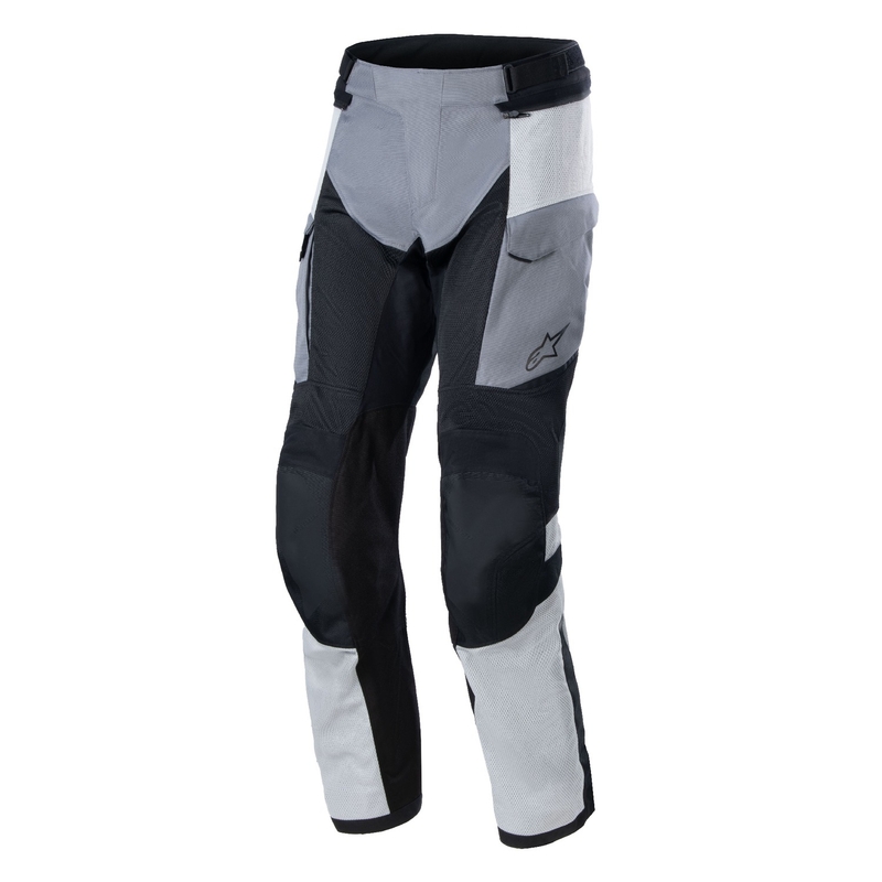 Alpinestars Andes Air Drystar Vaaleanharmaa-Tummanharmaa-Musta-Fluo Keltaiset Moottoripyöräilyhousut