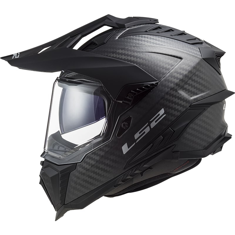 Enduro přilba LS2 MX701 Explorer C Solid Carbon černá matná - II. jakost