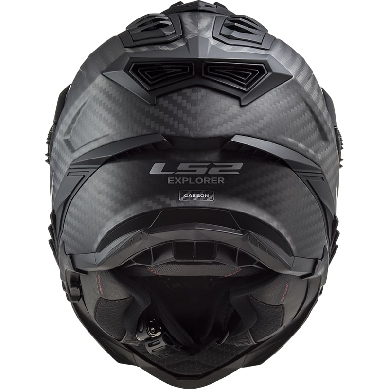 Enduro přilba LS2 MX701 Explorer C Solid Carbon černá matná - II. jakost