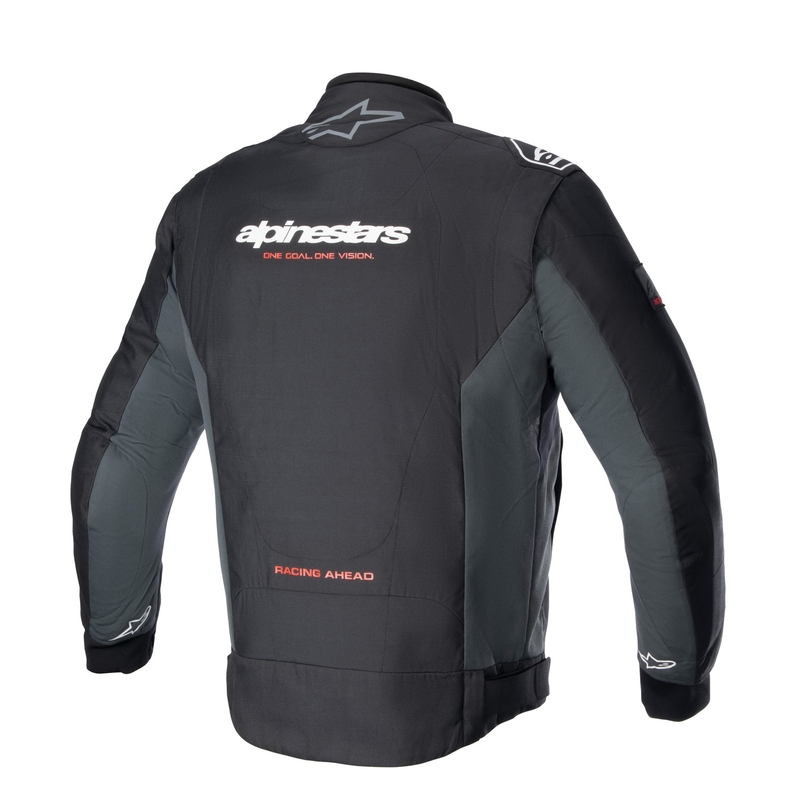 Alpinestars Monza Sport Musta-harmaa-punainen-valkoinen moottoripyöräily takki