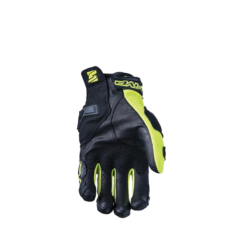 Moottoripyöräkäsineet FIVE SF3 musta-fluokokeltainen