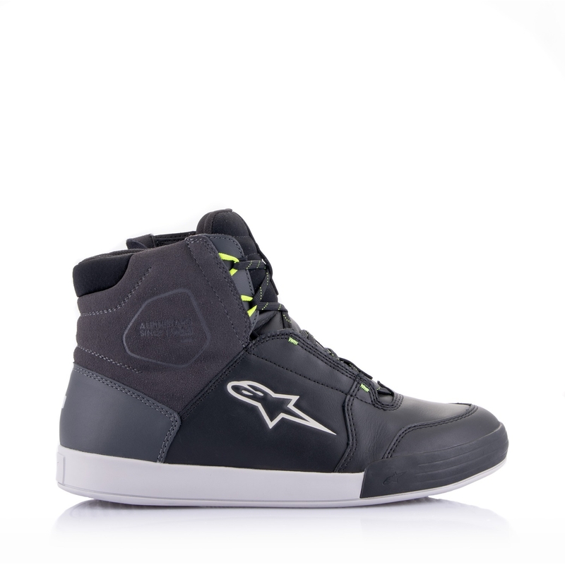 Alpinestars Chrome Drystar Musta-Harmaa-Fluo Keltainen Moottoripyöräilykengät