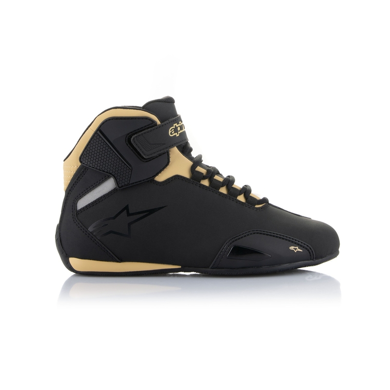 Alpinestars Stella Sector Black-Champagne Naisten moottoripyöräsaappaat