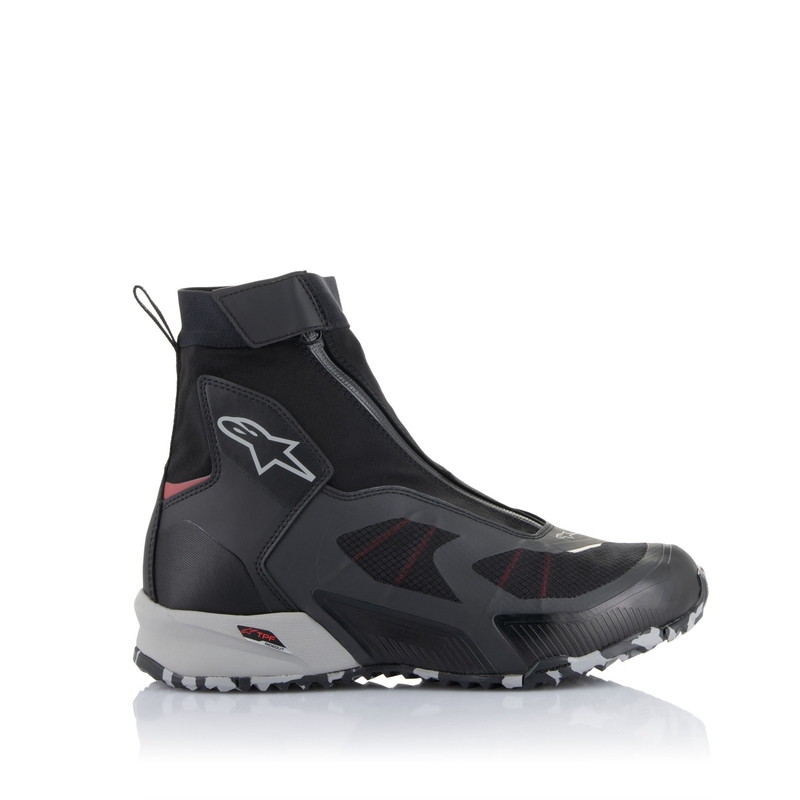 Alpinestars CR-8 Gore-Tex Musta-Harmaa-Punainen Moottoripyöräilykengät